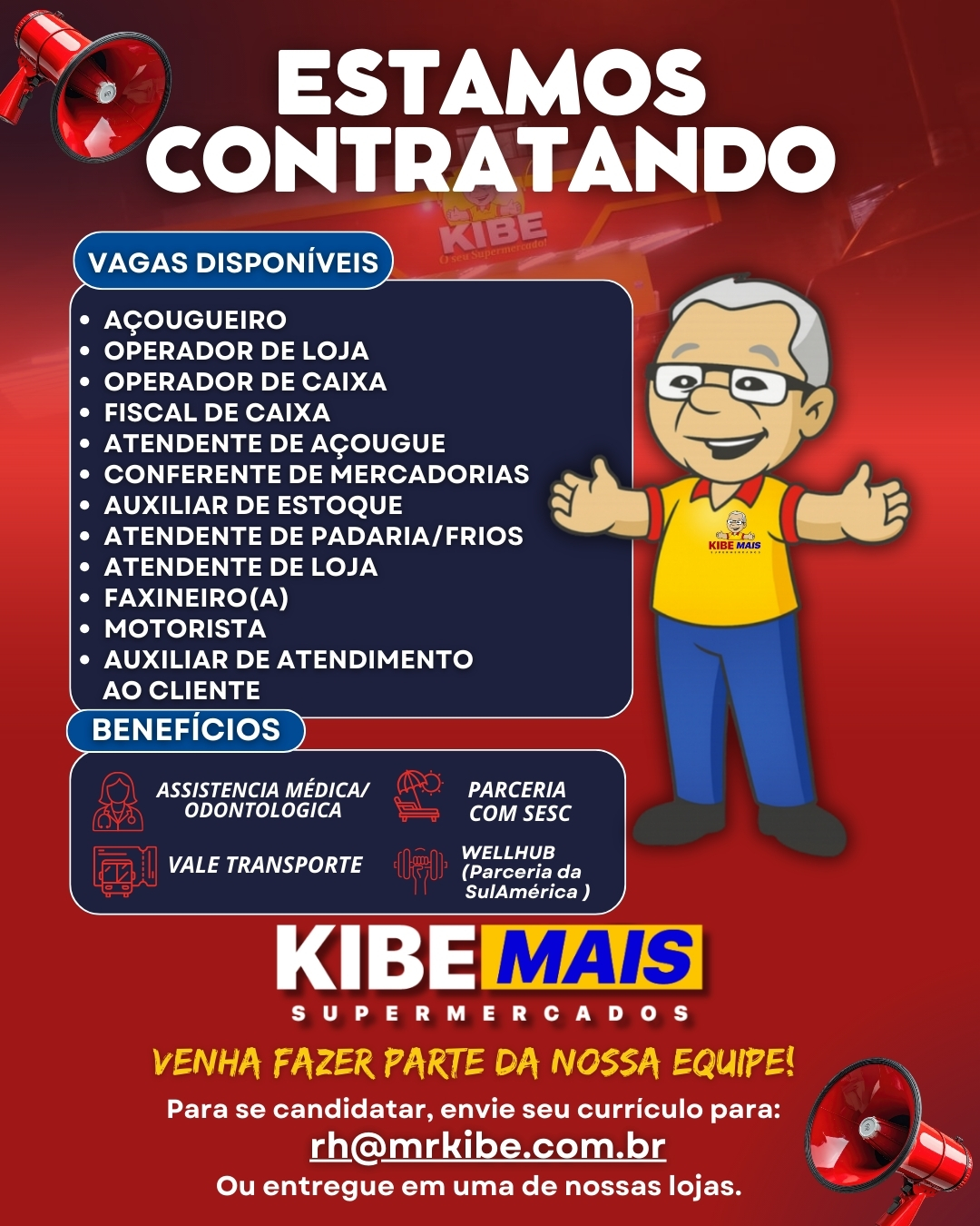 VAGAS EM ABERTO AQUI NO MORRO DOCE